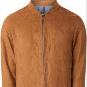 Mango Faux Suede Bomber Jacket - Brand new